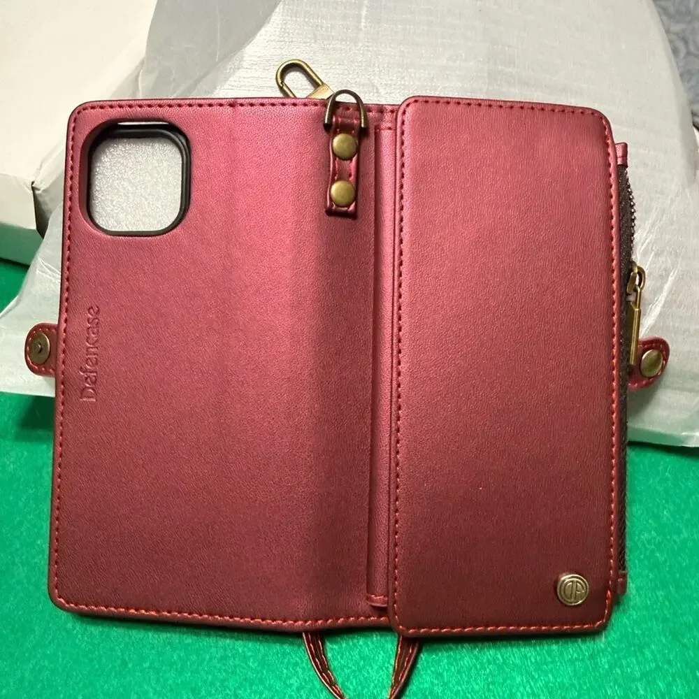 Elegant Red Tablet Case with Wrist Strap